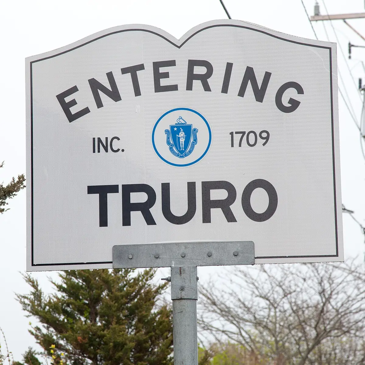 Town of Truro welcome sign